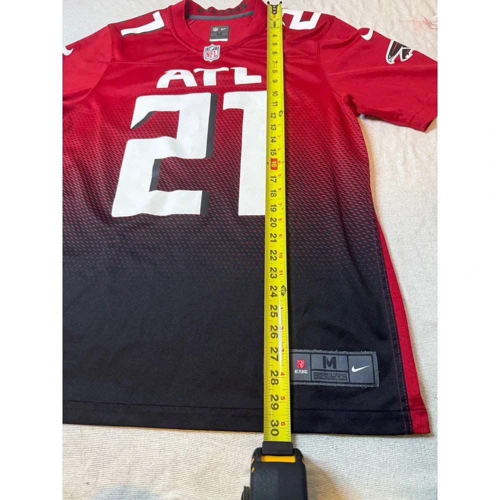 Nike Jersey Mens M Red Atlanta Falcons Todd Gurley II 21 NFL Football Gradient